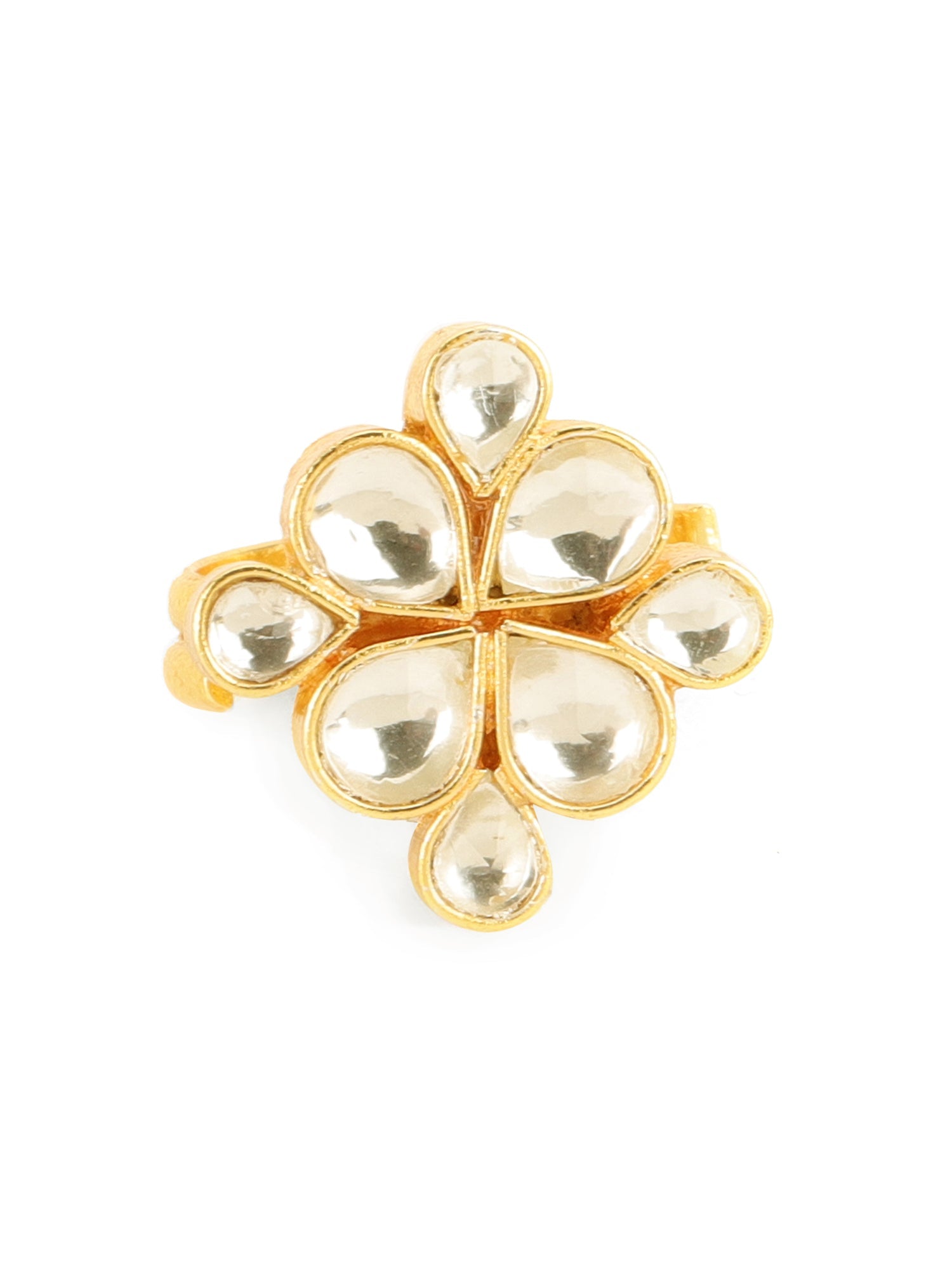 Kundan Ring - Ruby Raang