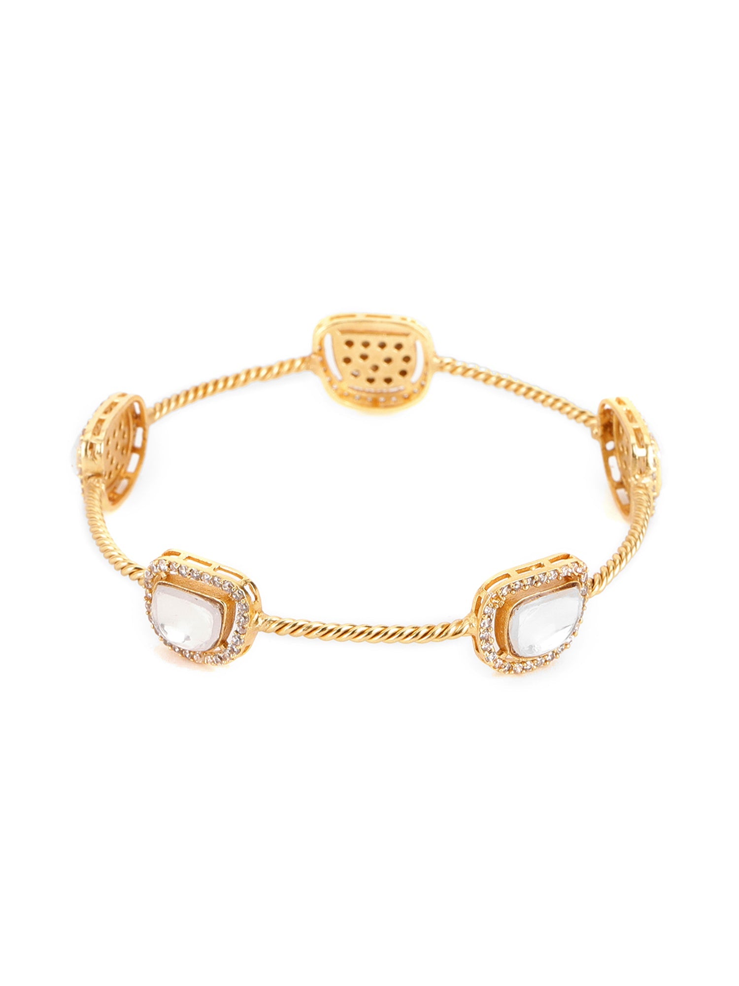 Kundan Bangle - Ruby Raang