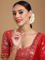 Thumbnail for Kundan and Meenakari Bangle - Ruby Raang