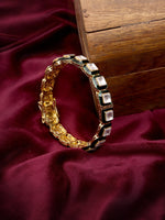 Thumbnail for Kundan and Meenakari Bangle - Ruby Raang