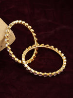 Thumbnail for Kundan Bangles (set of 2) - Ruby Raang