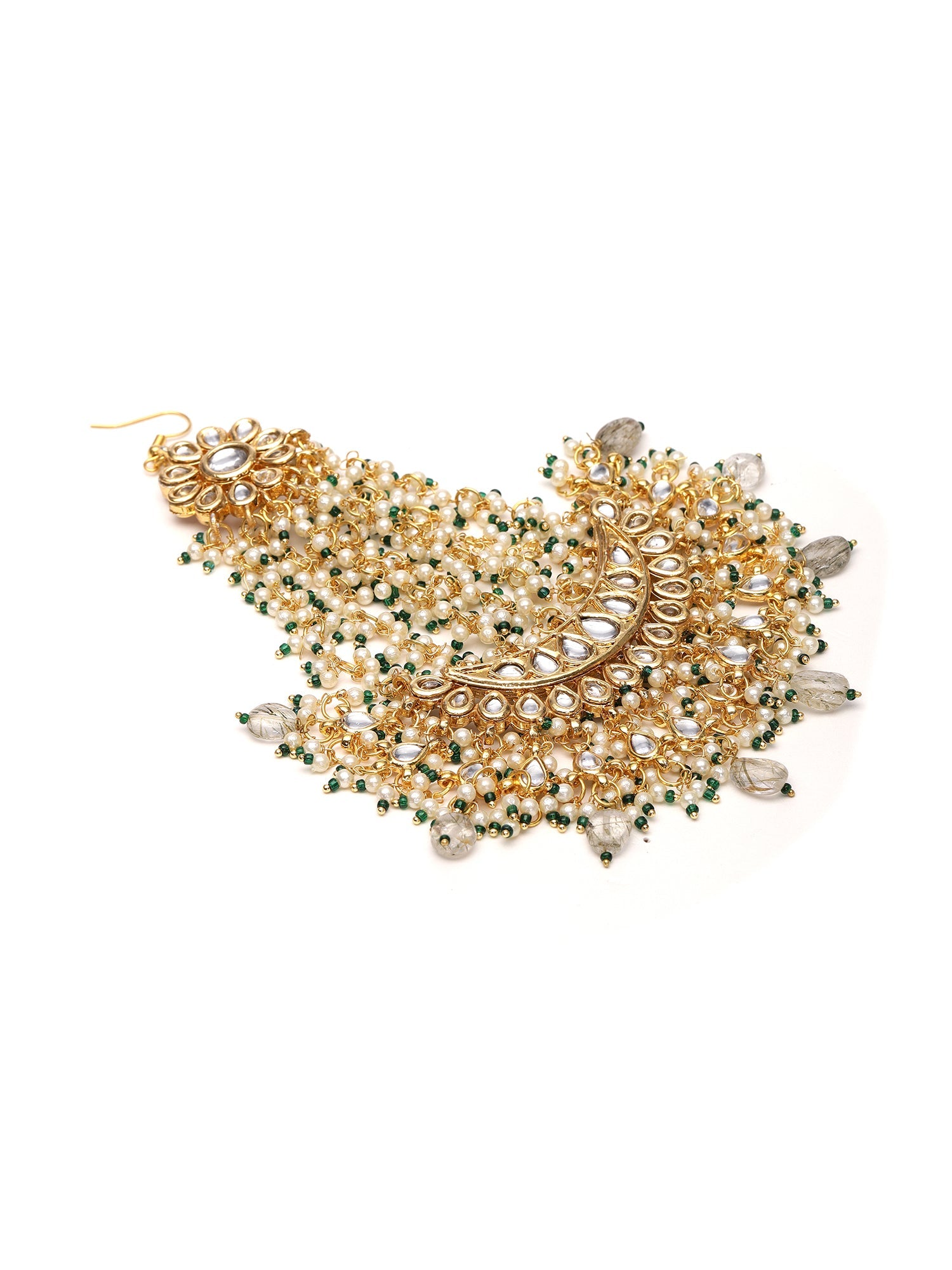 Kundan and Stone Passa/Jhoomer - Ruby Raang