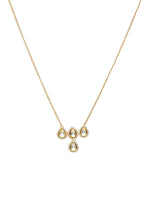 Thumbnail for Kundan Golden Necklace - Ruby Raang