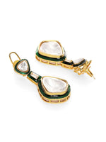 Thumbnail for Kundan and Meenakari Earrings - Ruby Raang