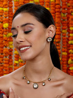 Thumbnail for Hasli Neckpiece with Studs - Ruby Raang