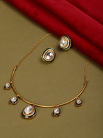 Thumbnail for Hasli Neckpiece with Studs - Ruby Raang