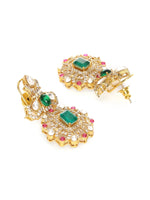 Thumbnail for Multi Color Kundan and Stone Choker with Earrings - Ruby Raang