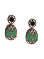 Thumbnail for Long Pearl Layered Necklace with Pendant and Matching Earrings - Ruby Raang