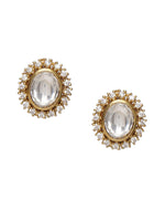 Thumbnail for Kundan Hasli with Matching Studs - Ruby Raang