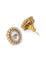 Thumbnail for Kundan Hasli with Matching Studs - Ruby Raang