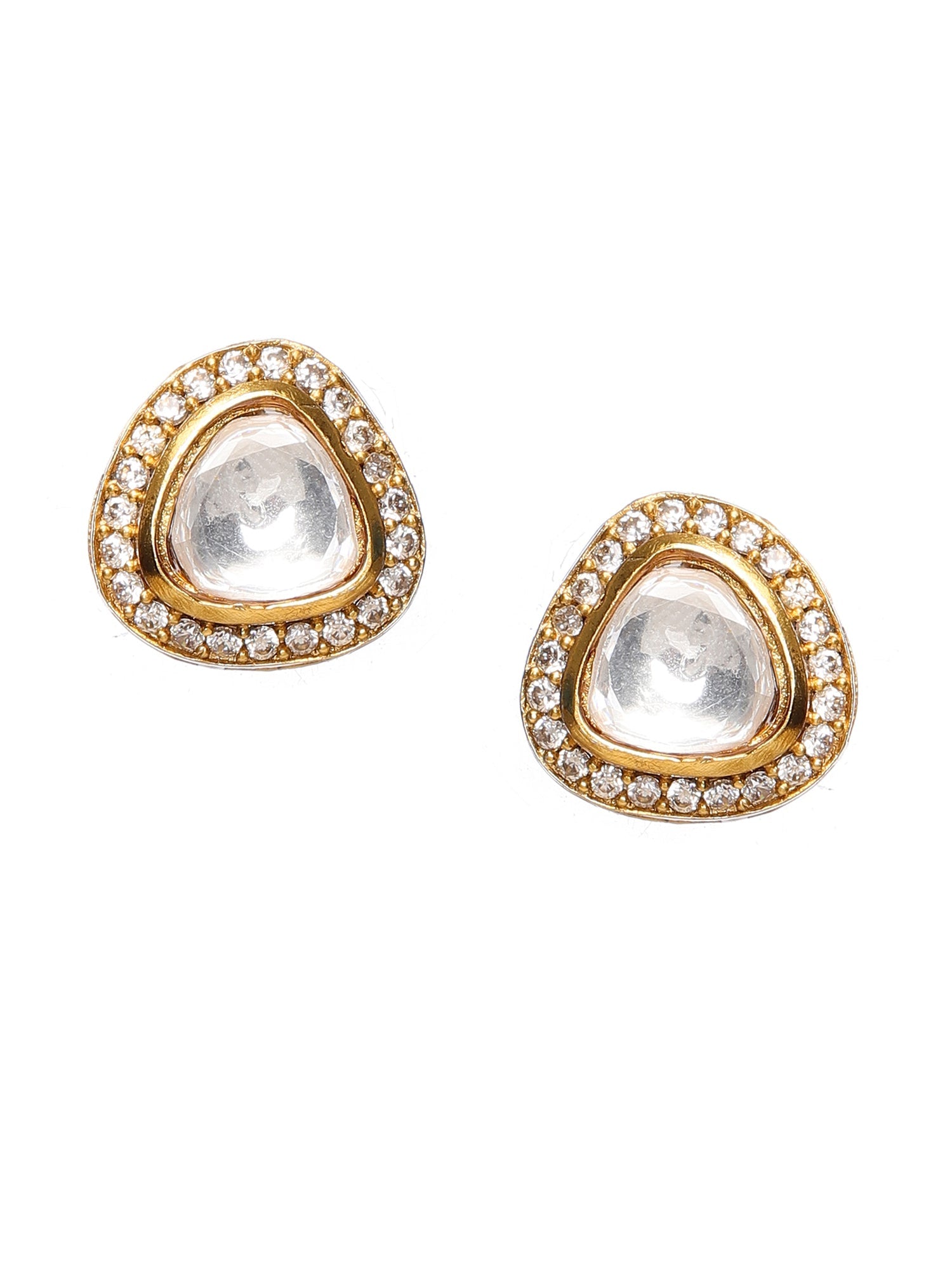 Hasli with Kundan & Mossainite & Matching Studs - Ruby Raang