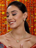 Thumbnail for Kundan in Pearl String with Matching Studs - Ruby Raang