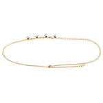 Thumbnail for Green Stone & Clear Patchi Kundan in Pearl Kamar Band - Ruby Raang