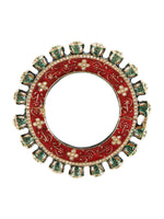 Thumbnail for Meenakari Handcrafted Heavy Bangles (set of 2) - Ruby Raang