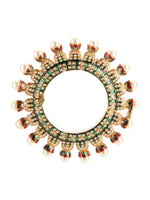 Thumbnail for Oversized Pearl Meenakari Handcrafted Heavy Bangles (set of 2) - Ruby Raang
