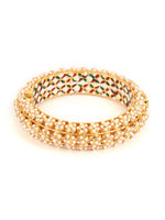 Thumbnail for Handcrafted Pearl Heavy Bangles (set of 2) - Ruby Raang