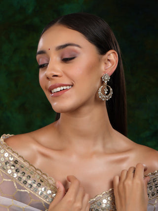 Chand Kundan Earrings - Ruby Raang - Distacart