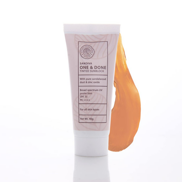 Sandiva One & Done Tinted Sunscreen With Zinc Oxide, SPF 35 PA++++, No White Cast - Tint 11 - Distacart