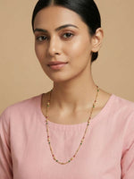 Thumbnail for NVR Women Gold Plated Artificial Beads Chain - Distacart