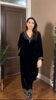 Prazu Fashion Black Viscose Velvet Thread Sequence Salwar Suit - Distacart
