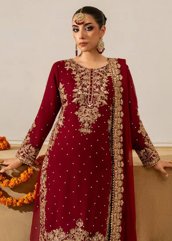Lehenga Mart Designer Plazzo Suit For Women-Maroon