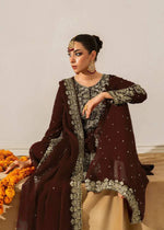 Thumbnail for Prazu Fashion Coffee Georgette Sequin With Rivet Moti Palazzo Suit