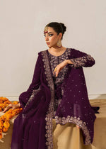 Thumbnail for Prazu Fashion Wine Georgette Sequence With Rivet Moti Palazzo Suit