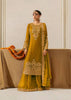 Prazu Fashion Yellow Georgette Sequence With Rivet Moti Palazzo Suit - Distacart