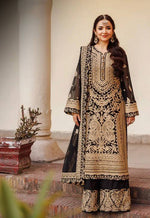 Thumbnail for Prazu Fashion Black Georgette Chinestich Designer Palazzo Suit