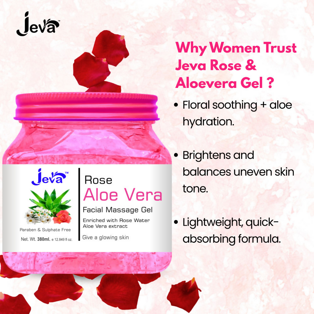 Jeva Rose and Aloe Vera Facial Massage Gel - Dista