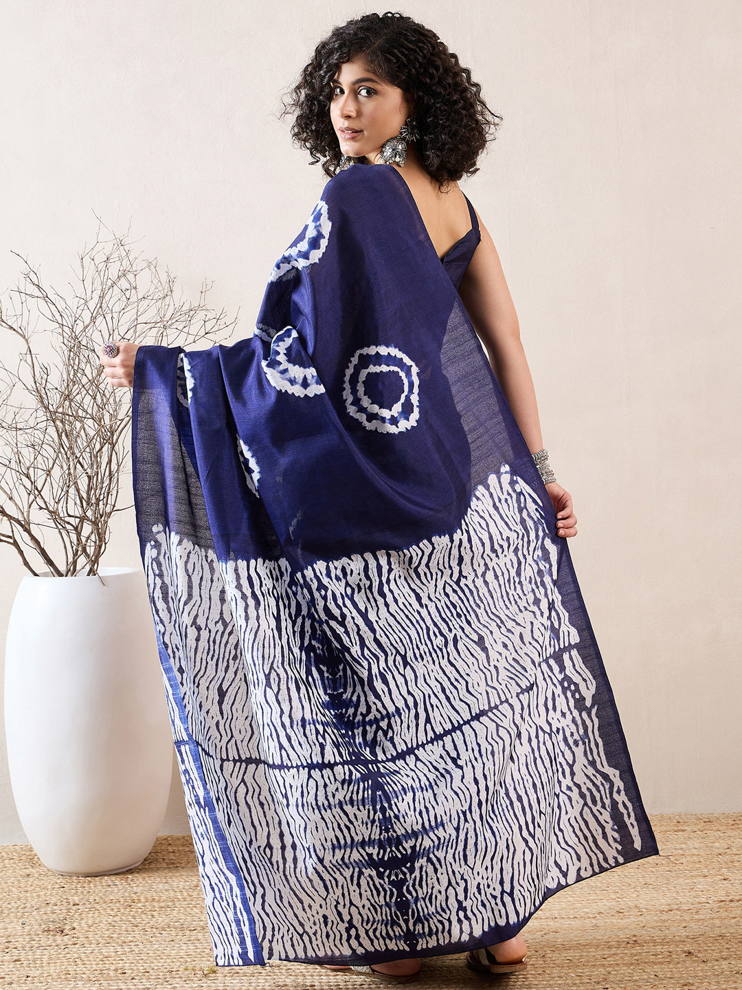 NOZ2TOZ Women's Bhagalpuri Silk Purple Printed Designer Saree With Blouse Piece - Distacart