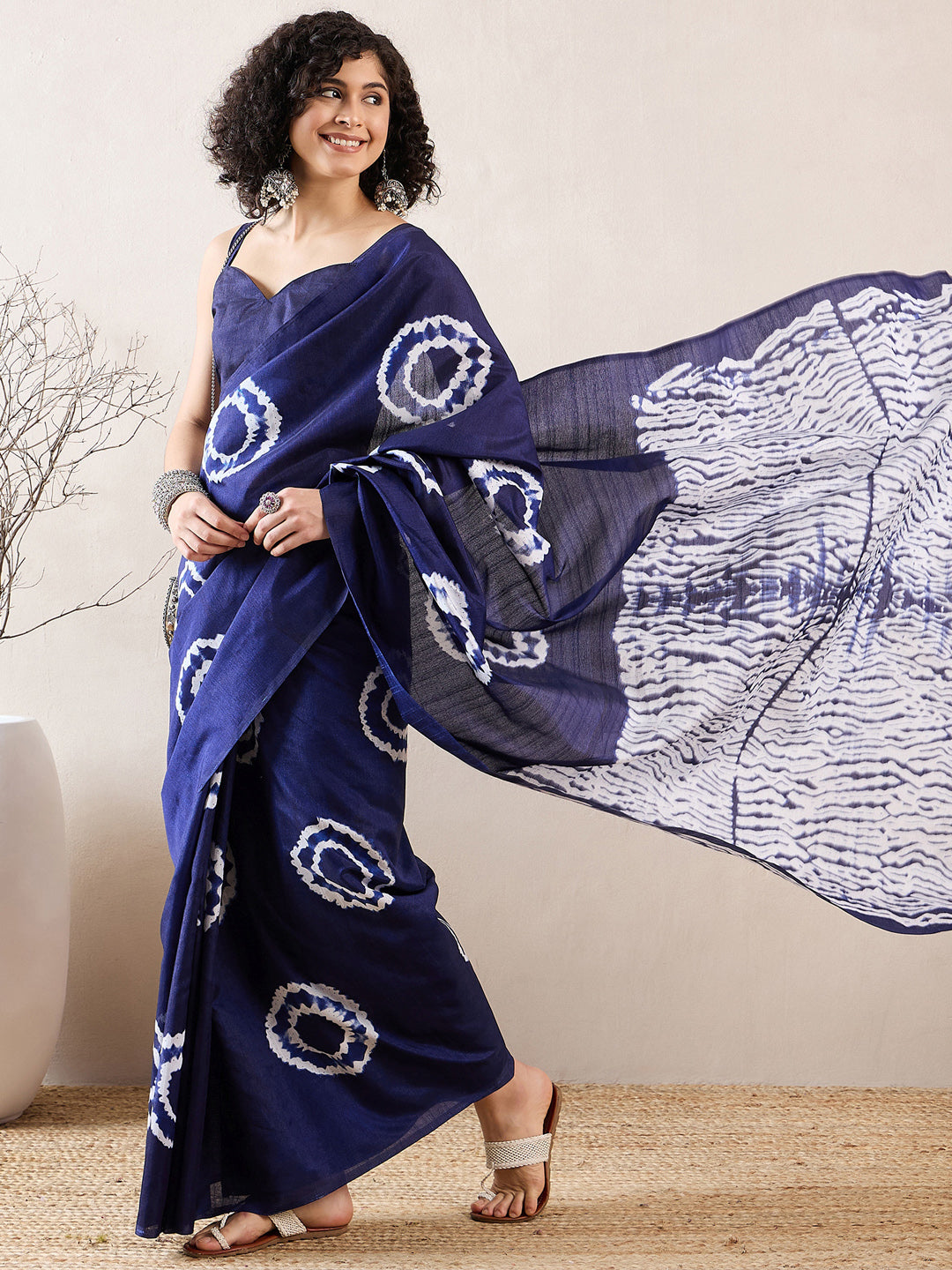 NOZ2TOZ Women's Bhagalpuri Silk Purple Printed Designer Saree With Blouse Piece - Distacart