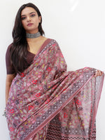 Thumbnail for NOZ2TOZ Women's Cotton Brown Printed Ready to Wear With Blouse Piece - Distacart