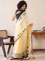 Thumbnail for NOZ2TOZ Women's Cotton Yellow Printed Ready to Wear With Blouse Piece - Distacart