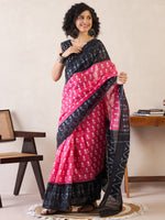 Thumbnail for NOZ2TOZ Women's Cotton Pink Printed Ready to Wear With Blouse Piece - Distacart