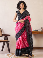 Thumbnail for NOZ2TOZ Women's Cotton Pink Printed Ready to Wear With Blouse Piece - Distacart