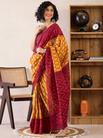 Thumbnail for NOZ2TOZ Women's Cotton Mustard Printed Ready to Wear With Blouse Piece - Distacart