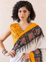 Thumbnail for NOZ2TOZ Women's Cotton White Printed Ready to Wear With Blouse Piece - Distacart