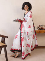 Thumbnail for NOZ2TOZ Women's Cotton White Printed Ready to Wear With Blouse Piece - Distacart