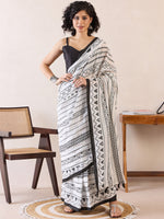 Thumbnail for NOZ2TOZ Women's Cotton White Printed Ready to Wear With Blouse Piece - Distacart