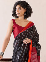 Thumbnail for NOZ2TOZ Women's Cotton Black Printed Ready to Wear With Blouse Piece - Distacart