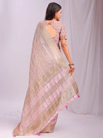 Thumbnail for Astita Organza Peach Saree