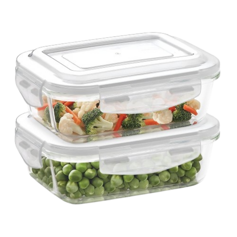 Borosil Klip N Store Glass Storage Containers - Set of 2 - Dista
