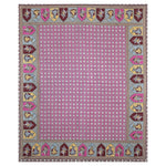 Thumbnail for Rudra Bazaar Multicolour 210 TC Cotton Double King Bedsheet With 2 Pillow Covers