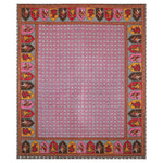 Thumbnail for Rudra Bazaar Multicolour 210 TC Cotton Double King Bedsheet With 2 Pillow Covers