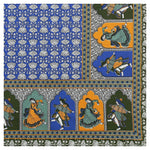 Thumbnail for Rudra Bazaar Multicolour 210 TC Cotton Double King Bedsheet With 2 Pillow Covers
