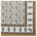 Thumbnail for Rudra Bazaar Multicolour 210 TC Cotton Double King Bedsheet With 2 Pillow Covers