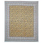 Thumbnail for Rudra Bazaar Multicolour 210 TC Cotton Double King Bedsheet With 2 Pillow Covers
