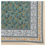 Thumbnail for Rudra Bazaar Multicolour 210 TC Cotton Double King Bedsheet With 2 Pillow Covers