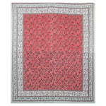 Thumbnail for Rudra Bazaar Multicolour 210 TC Cotton Double King Bedsheet With 2 Pillow Covers